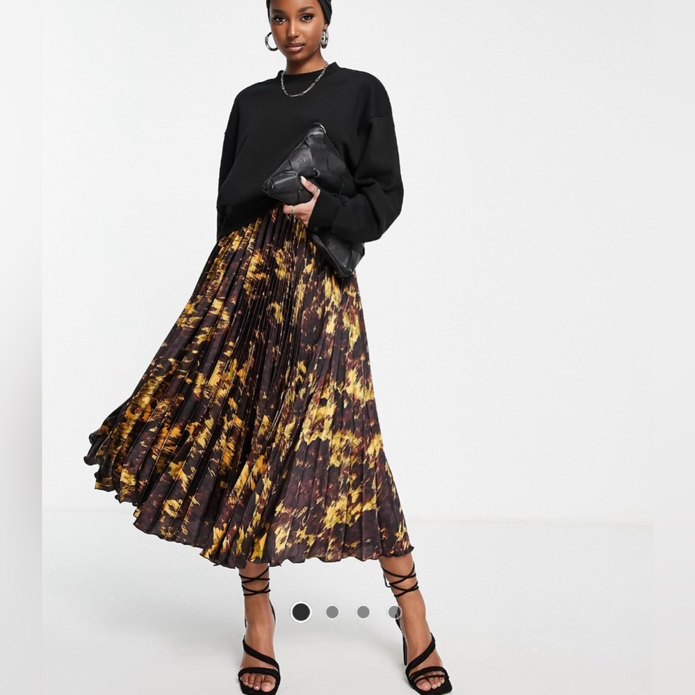 ASOS multicolored midi skirt